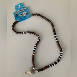 Vintage Y2K 90’S Sharks Tooth Beaded Tropical Necklace Cruz Accessories NEW